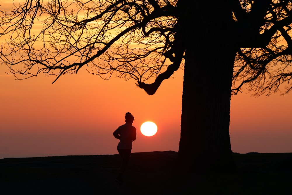 hardlopen in het donker