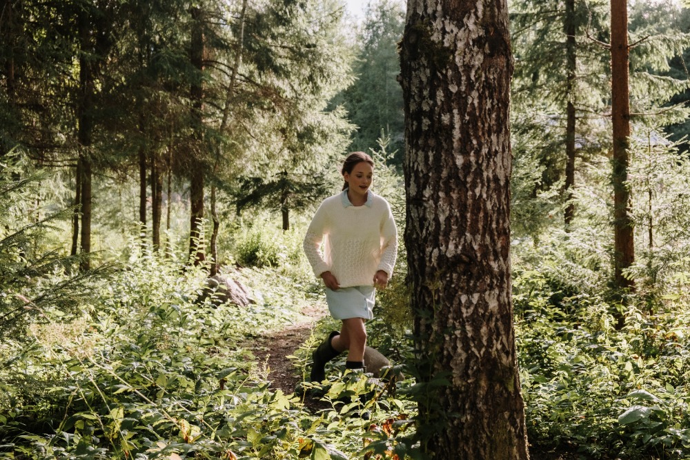 hardlopen in het bos